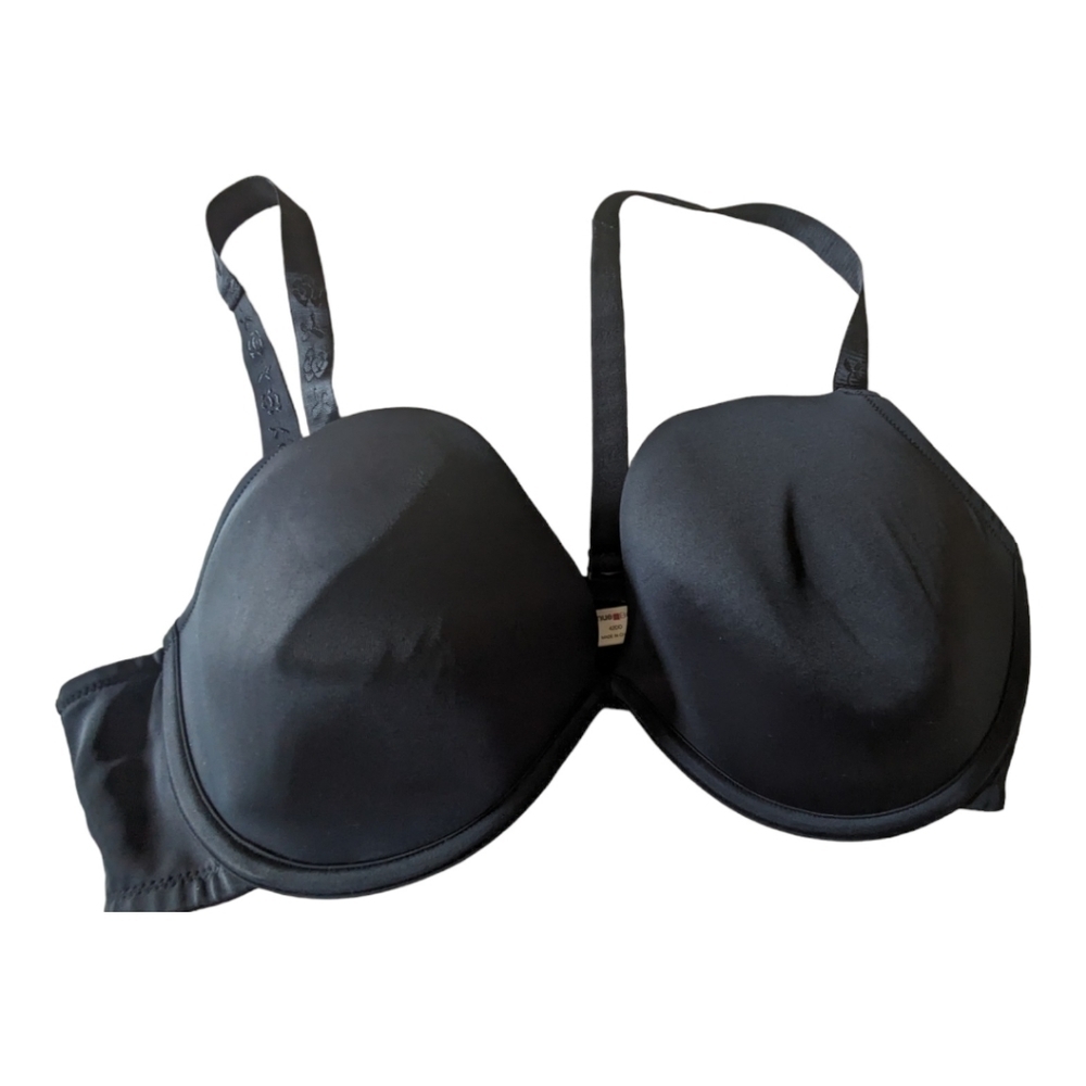 Avenue Black Plunge Convertible Underwire Bra 42DD EUC
